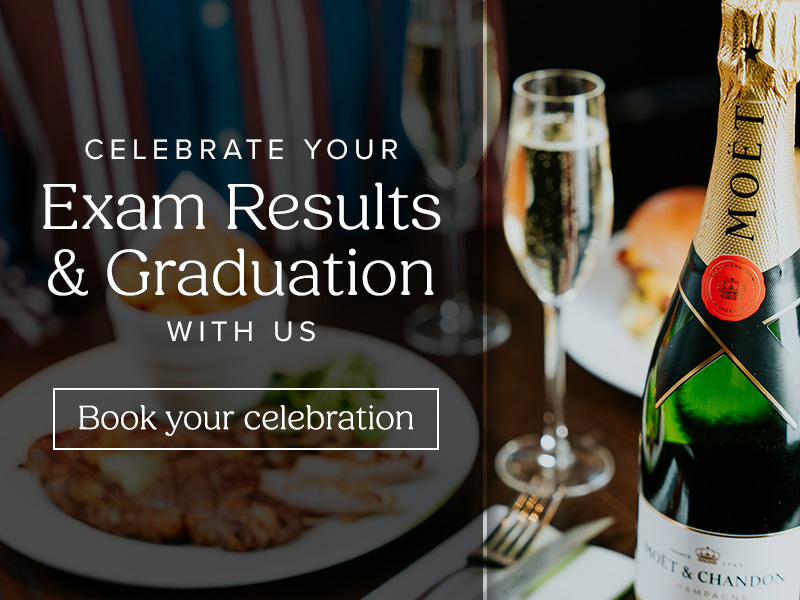 MAKE IT A MEMORABLE GRADUATION OR EXAM RESULTS CELEBRATION IN Wimborne AT The Willett Arms