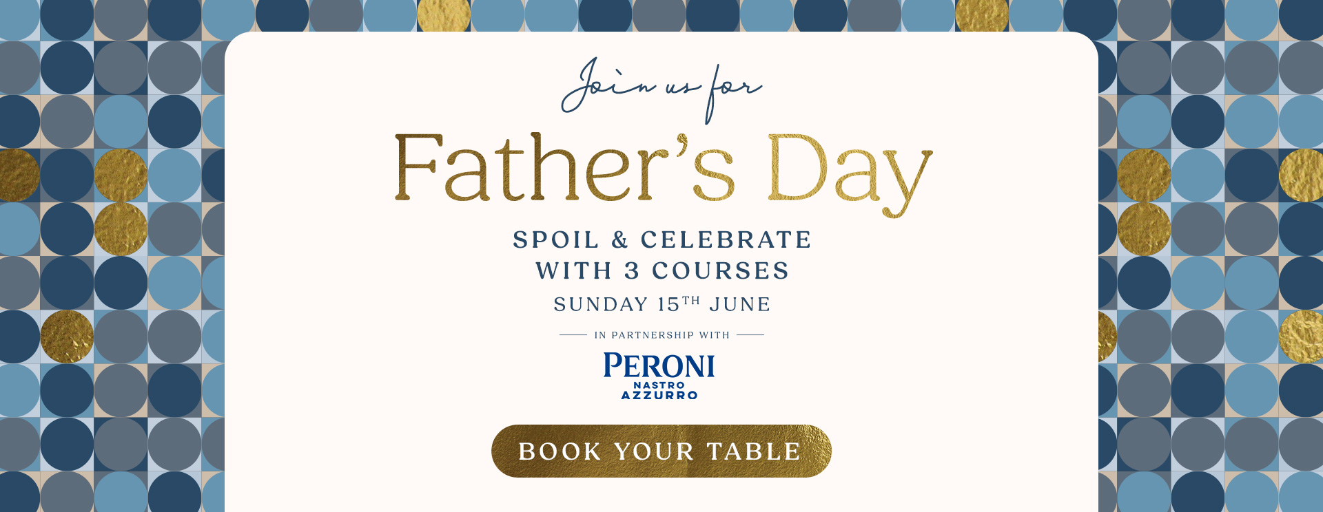Father’s Day menu Wimborne