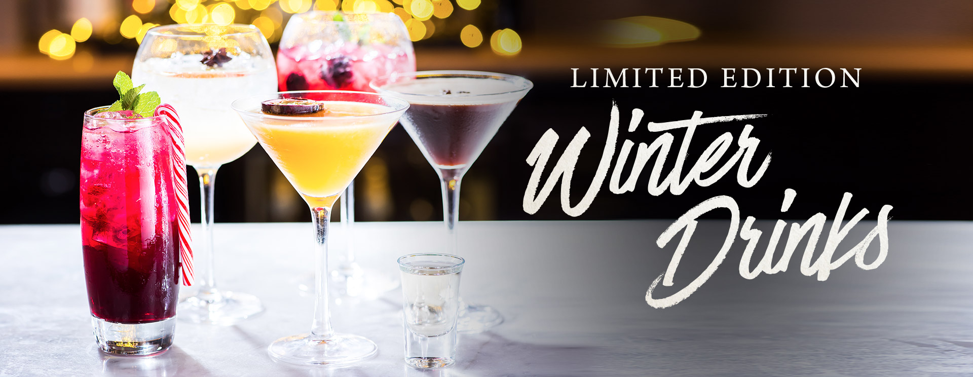 Winter cocktails and long drinks at The Willett Arms